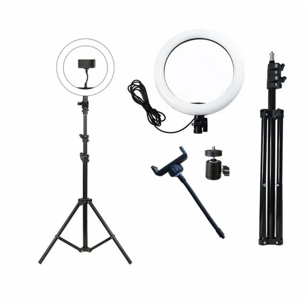 Ring Ligth Ring Light 26cm Make Photos With Tripod 2.1m Full Kit Dimmer Selfie Youtuber Blogger Makeup