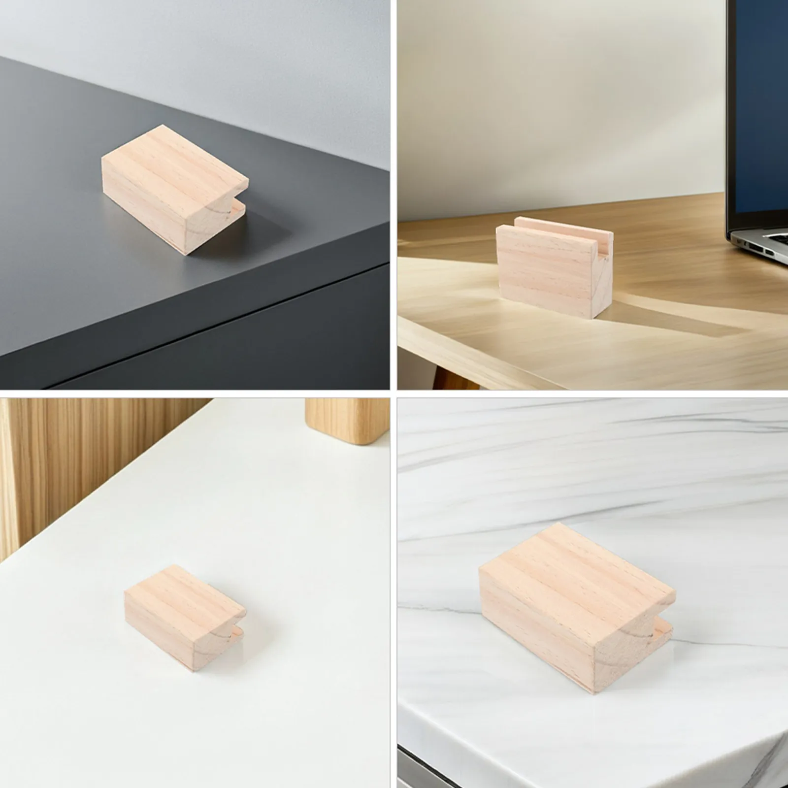 6Pcs Bed Lifts for Furniture Wood Furniture Risers Heavy Duty Bed Frame Lifters Sofa Height Raisers Table Leg Risers