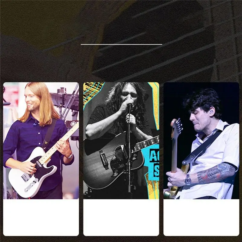 الموضة ~ حزام الغيتار الشعبية الصوتية حزام الغيتار حزام الغيتار الكهربائي حزام الغيتار الجلود حزام للرأس الغيتار الملحقات