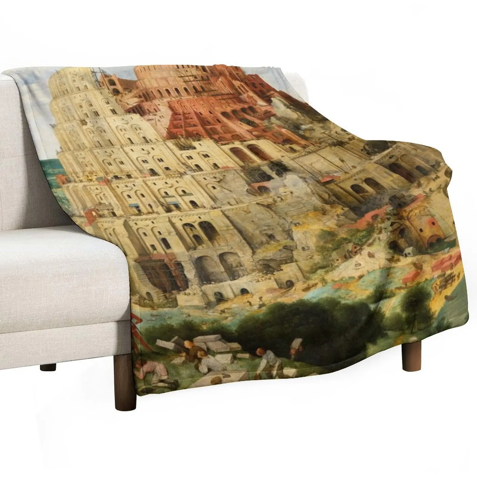 

Pieter Bruegel the Elder The Tower of Babel (Vienna) Throw Blanket Beautifuls Decoratives cosplay anime Blankets