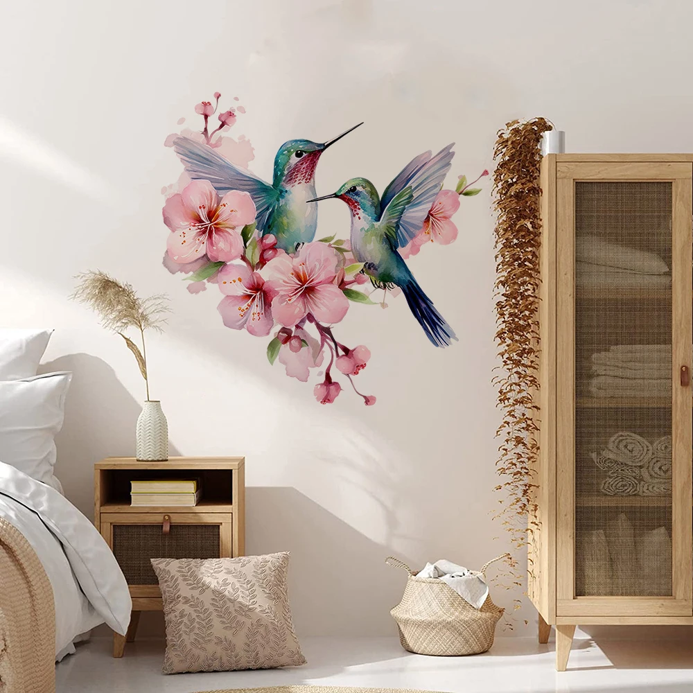 Watercolor Flower Hummingbird - Flower Wall Panel review and price
