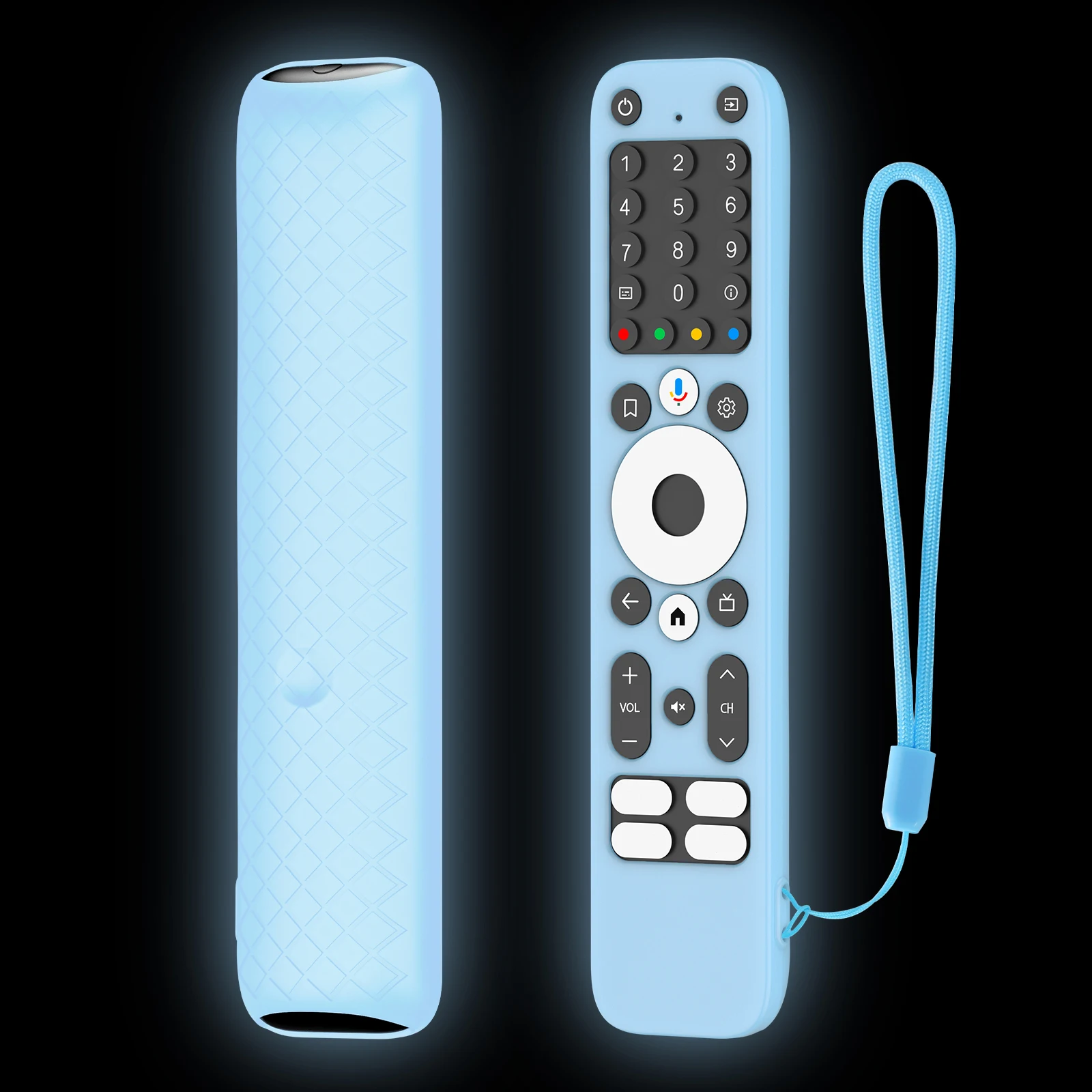 Carcasa de silicona suave para Homatics Box R 4K, cubierta protectora antideslizante con cordón