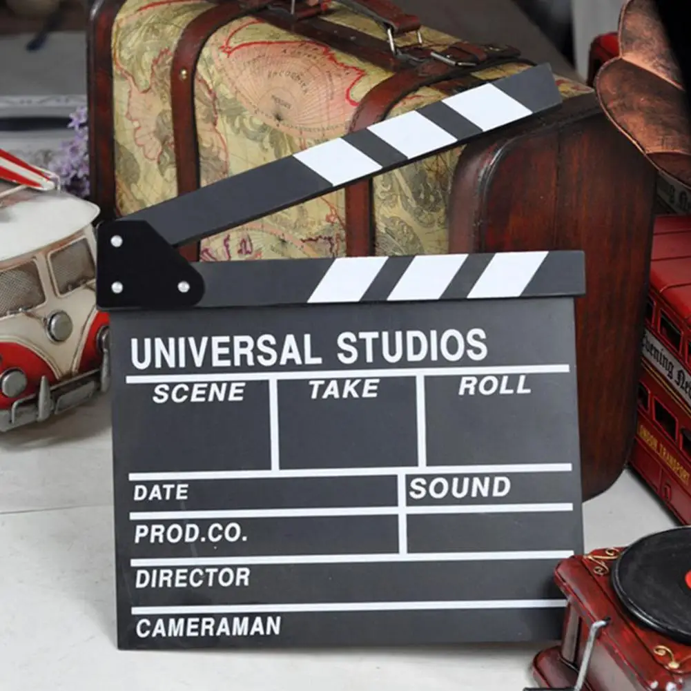 Video Scene Clapperboard Lightweight Multifunction TV Movie Action Slate Movie Clapper Board Director Film Clapboard