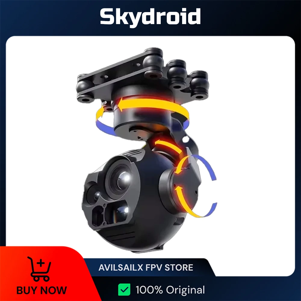 

Skydroid C13 4K AI Tracking Camera with 3-Axis Gimbal, 30X Zoom & 3 Fill Light