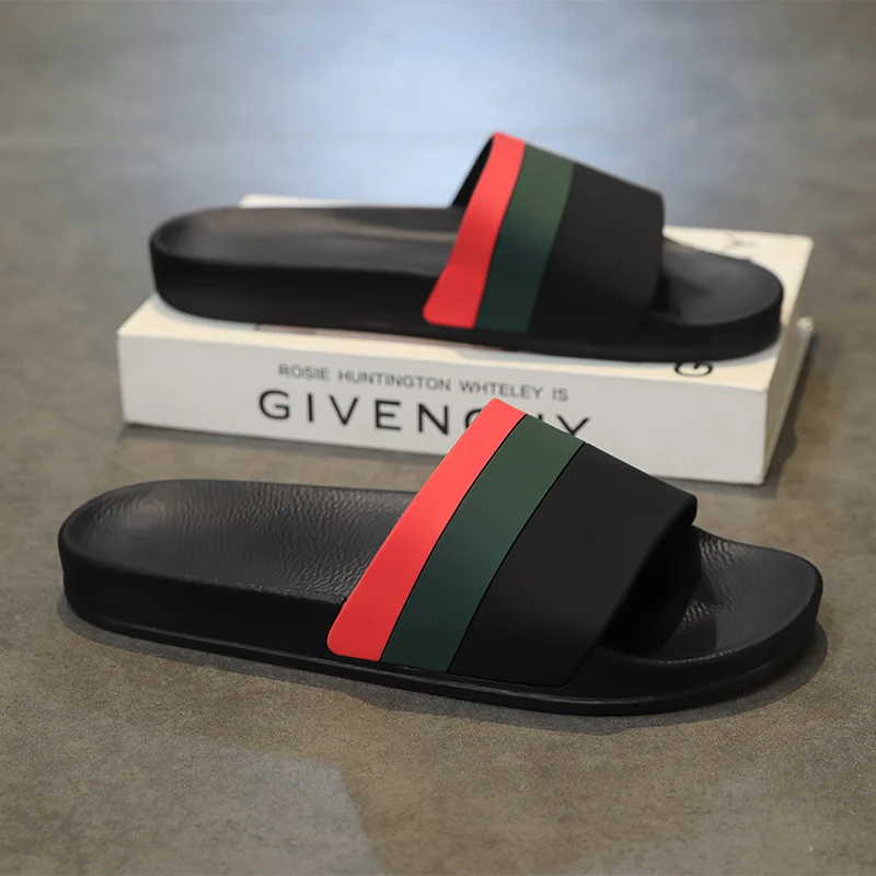 

Men Slippers Summer Soft Sandals Breathable Lightweight Slides for Men Non-Slip Comfortable Shoes Outdoor Casual Footwear