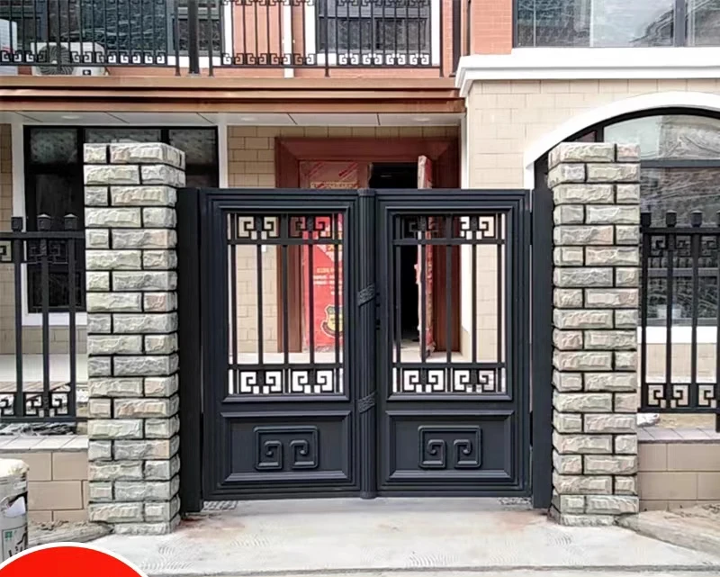 Aluminum gate courtyard villa door garden country yard small door outdoor double door