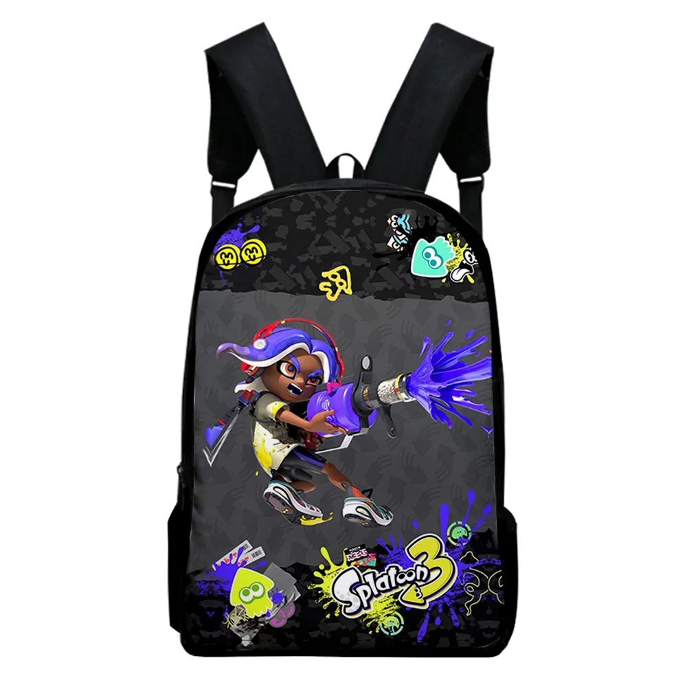 Splatoon 3 Game Bag 2022 New Game School Bag Adult Kids Bags Unisex Backpack Casual Style Daypack