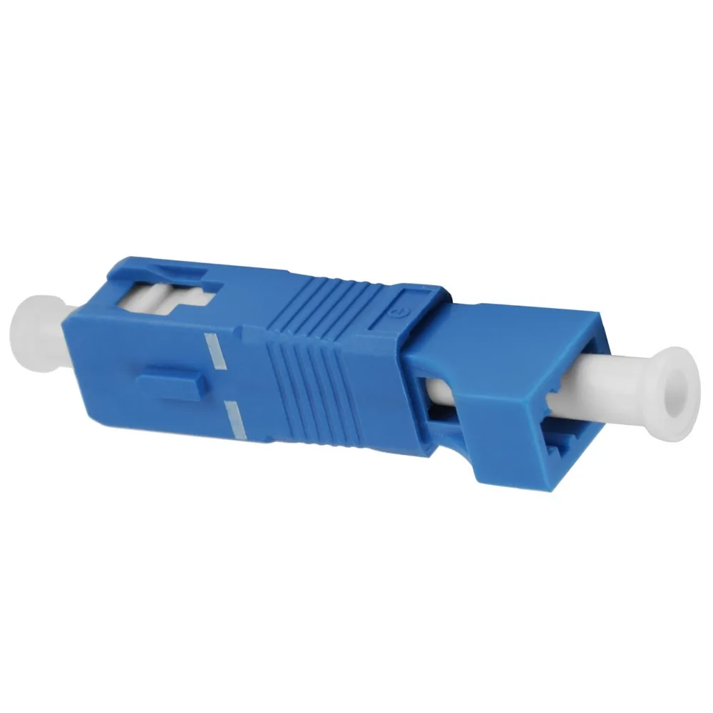 SC Male To LC Female Fiber Optic Adaptor 9/125μm Single Mode Hybrid Optical Adaptor Low Insertion Loss High Precision