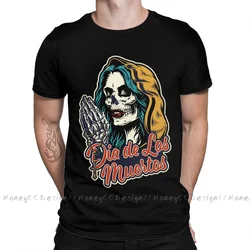 Shirt Men Clothing Mexico Skull Sugar T-Shirt Dia De Los Muertos Day Of The Dead Mexican  Unisex Short Sleeve TShirt Loose