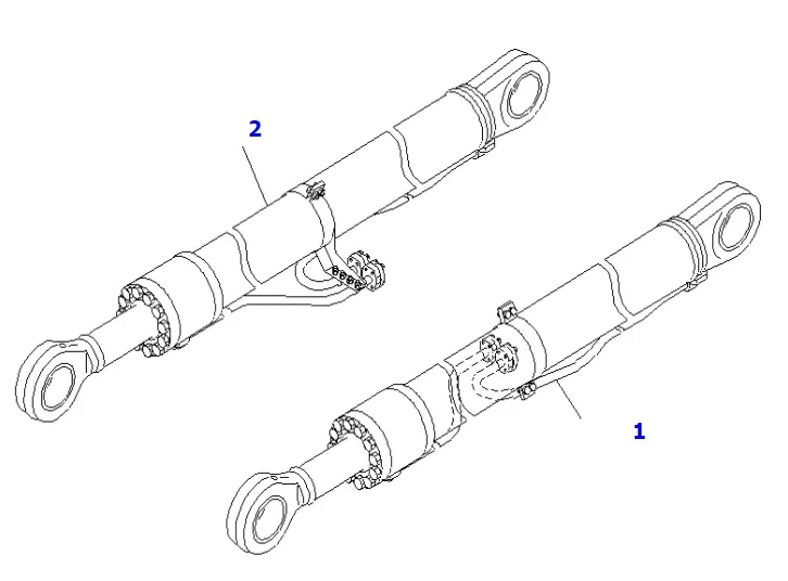 Power Parts PC2000-8 Bucket Stick Boom Cylinder 707010K792 707010K773 707010K751