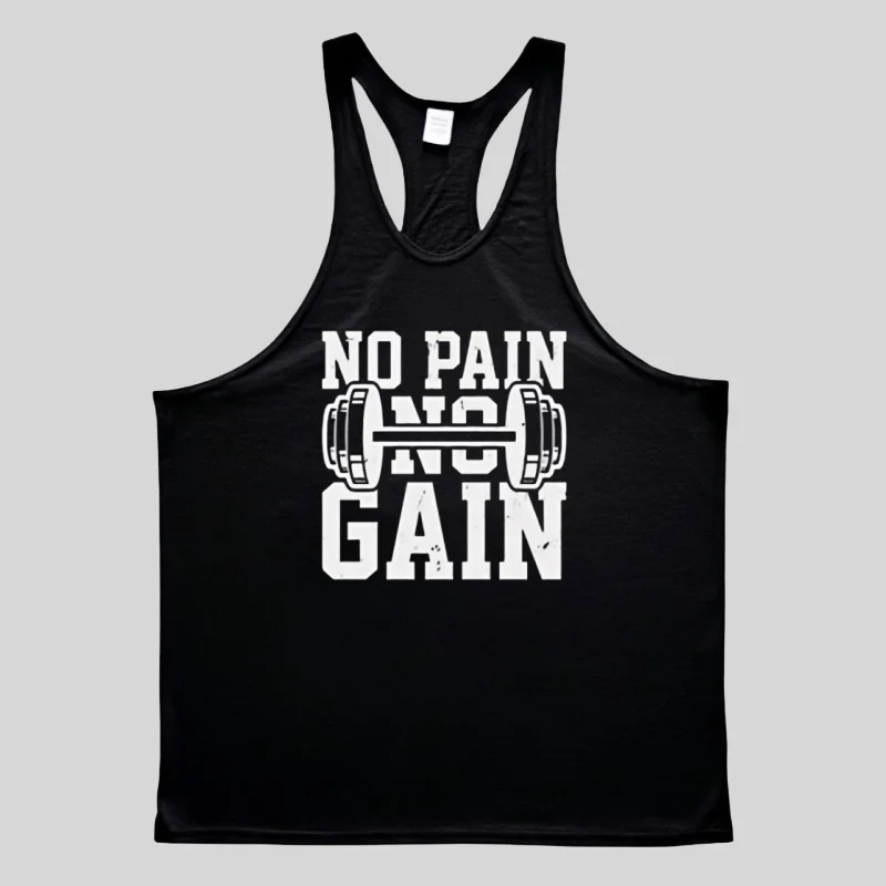 

Men's Gym Training Stringer Vest, Soft Polyester-Blend Tank, Suitable for Weightlifting, Bodybuilding & Daily Gym
