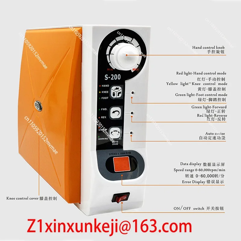 60000RPM Micromotor Lab Handpiece Micro Motor Control High Speed Brushless Micromotor Polishing Grinding Machine