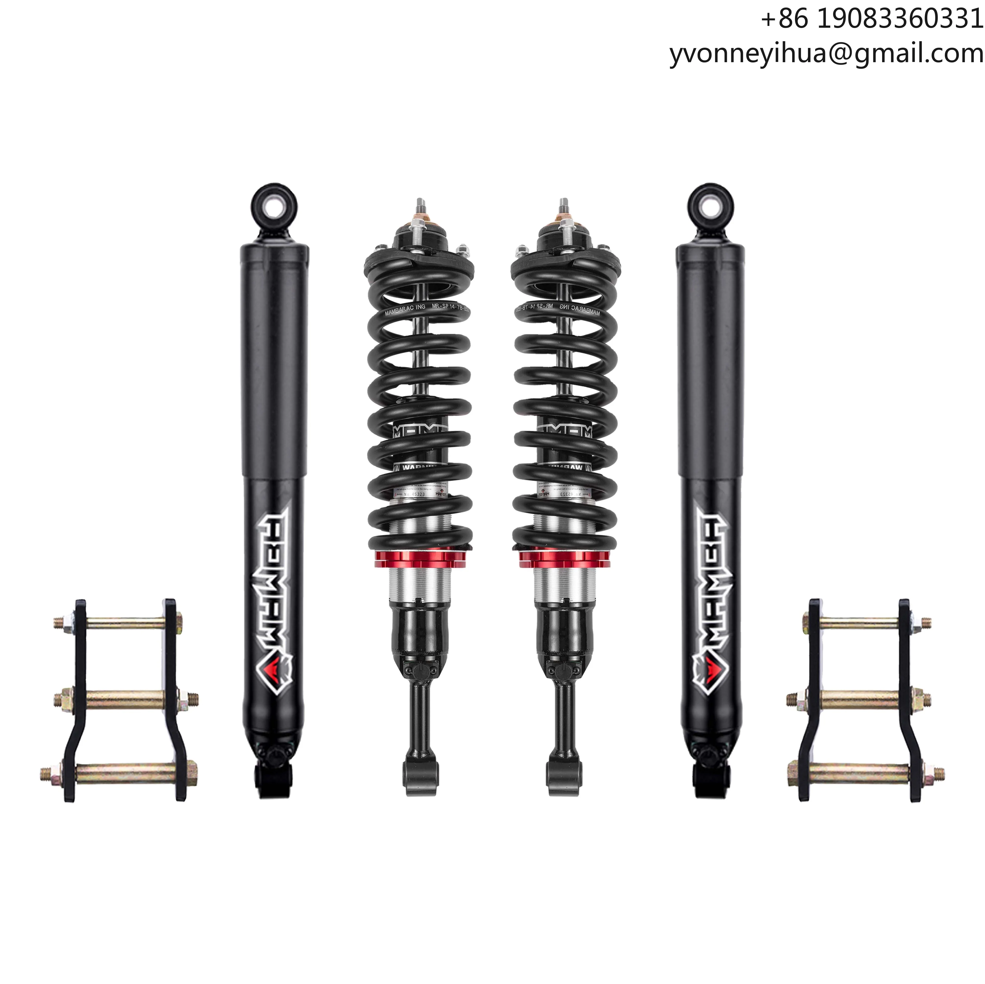 For Changan Hunter F70 Pick Up Leaf Springs Foam Cell Adjustable Shock Absorbers 2 Inches Lift Suspension Kit