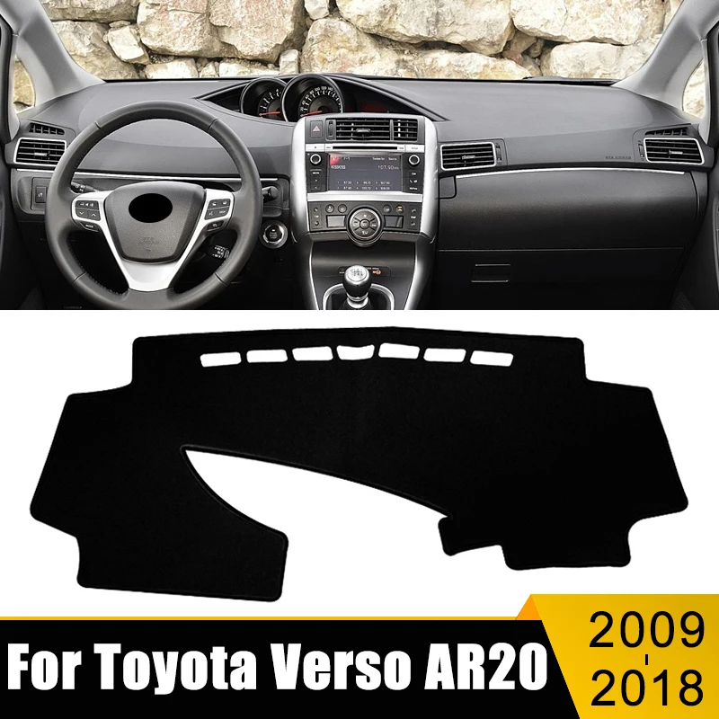 トヨタverso ar20車用アクセサリー,ダッシュボードカバー,ライトマット,2009 2010 2011 2012 2013 2014 2015 2016