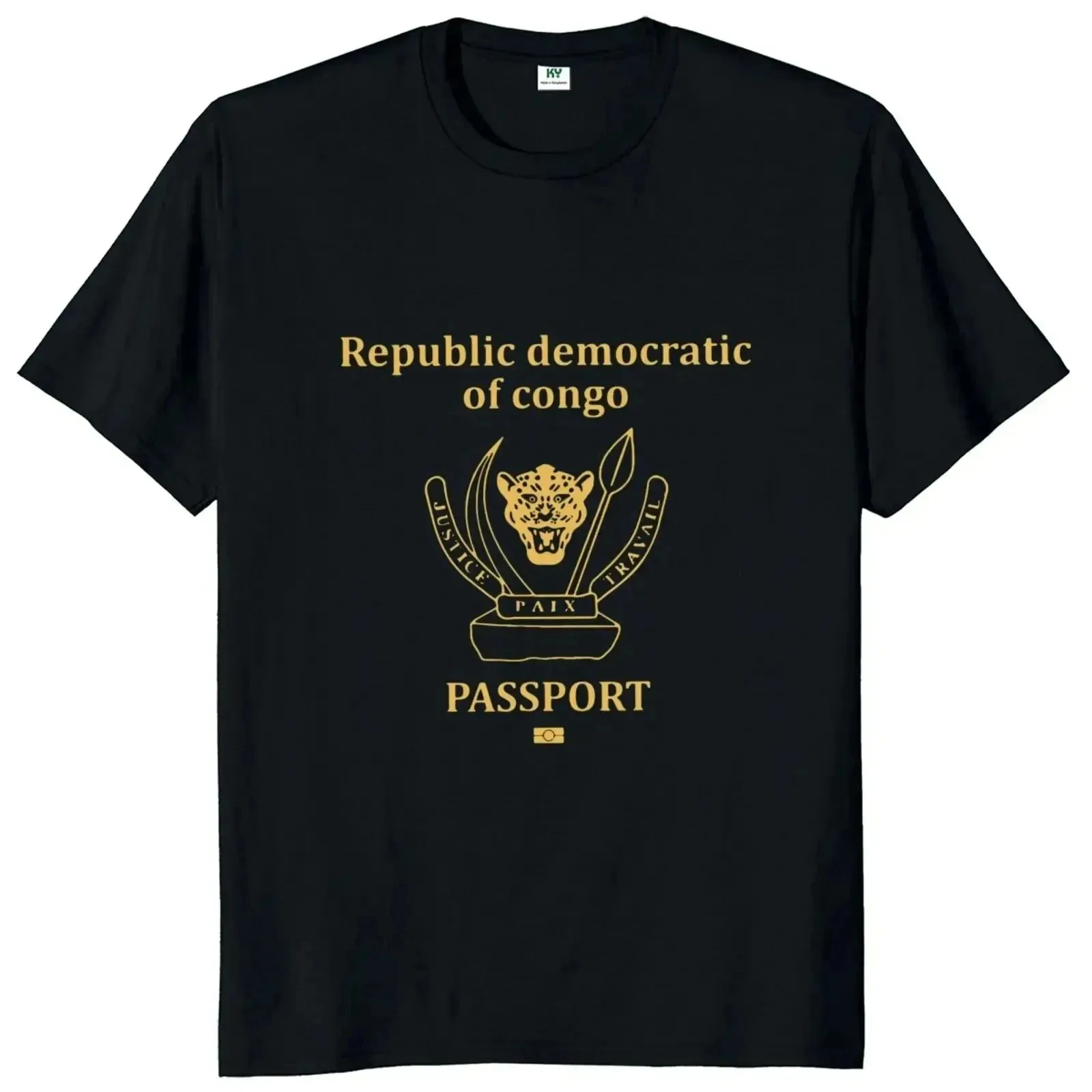 

Passport Congo T Shirt Congo Lovers T-Shirt 100% Cotton Casual Tee Shirts 42830