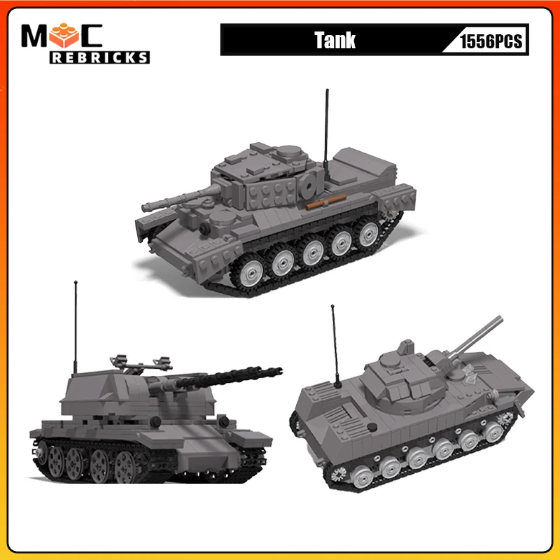 

MOC Строительные блоки Советский Союз 2S9 NONA-S SPG ZSU-57-2 A27 Cromwell Tank DIY Модель Технология Кирпичи Игрушки для мальчиков Рождественские подарки