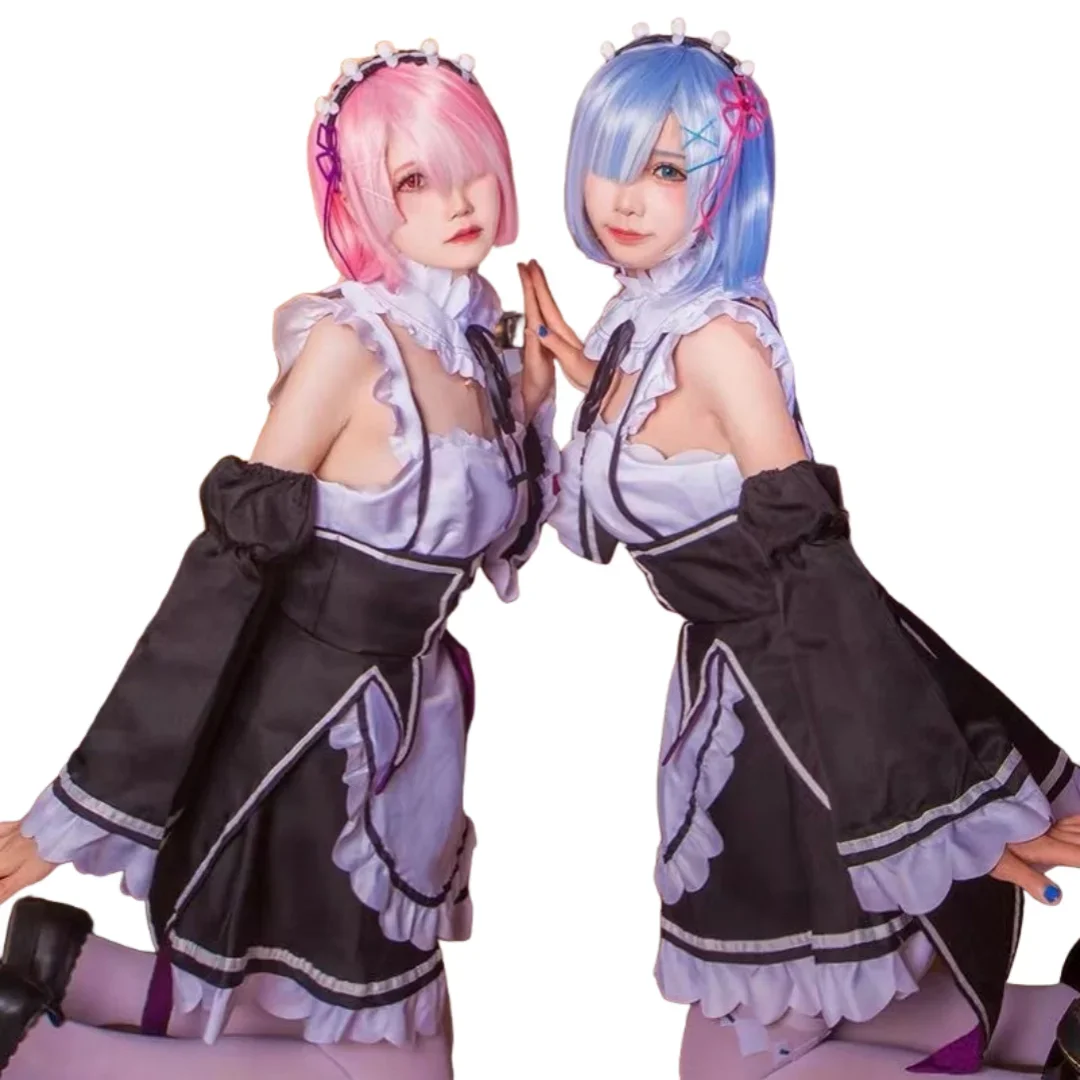 

Anime Ram Rem Maid Re Life In A Different World From Zero Cosplay Costumes Wig