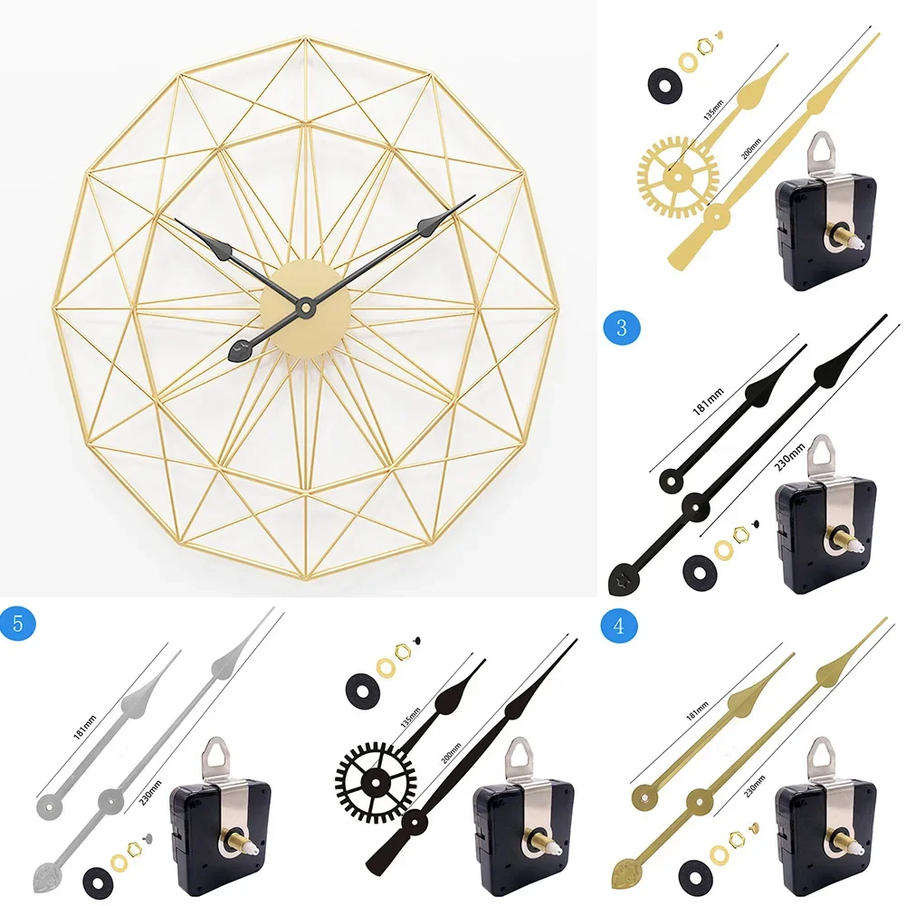 1Set High Torque Long Silent Quartz Clock Movement Mechanism Replacement DIY Wall Clock Watches Repair Parts Accessories
