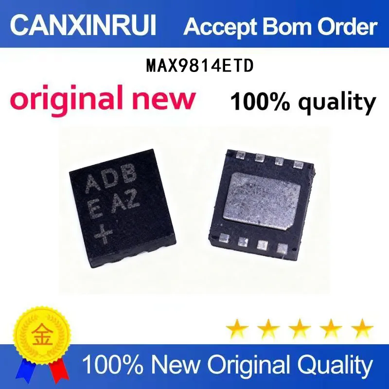 (5-100 Pieces) New stock MAX9814ETD MAX9814E silk screen ADB QFN8