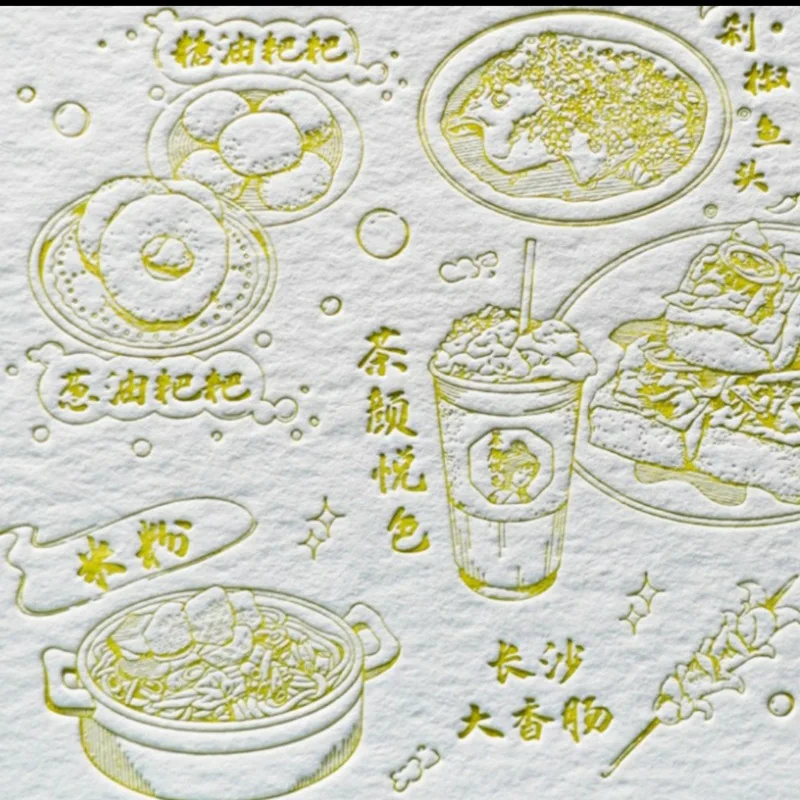 Customized Retro Cotton Paper Embossed Printing Postcard Custom Cultural and Travel Movie Peripheral Comm