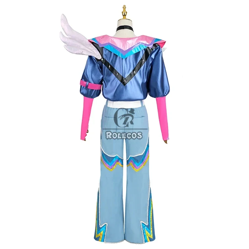 

Костюм для косплея ROLECOS: Игровой костюм Lovestruck Ezreal для мужчин, новый скин ко Дню святого Валентина, наряд для вечеринки на Хэллоуин.