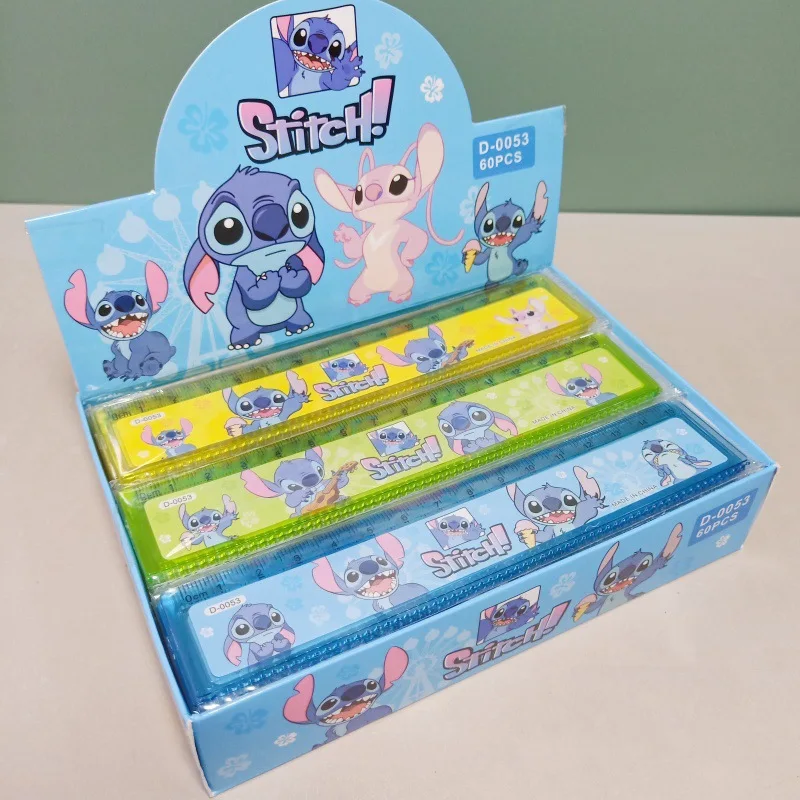 15cm Disney Stitch Lineal Farben Kawaii Cartoon Anime Skala Lineale Zeichnung Schüler Lernen liefert Kinder zurück zur Schule Geschenk