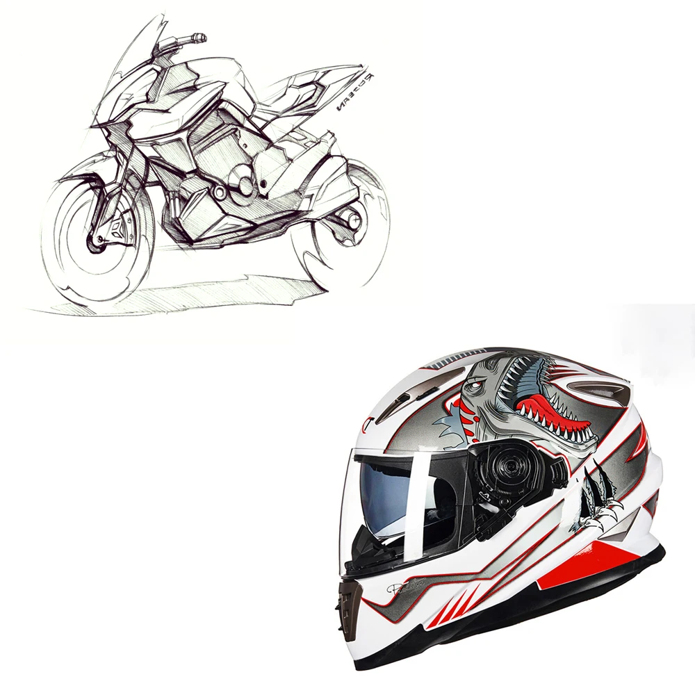 オートバイヘルメット一体型フルフェイス-dot-承認済み-ベノムヘルメット-メンズ-レディース-レーシングモト-曇り止めバイザー付き-マイカ