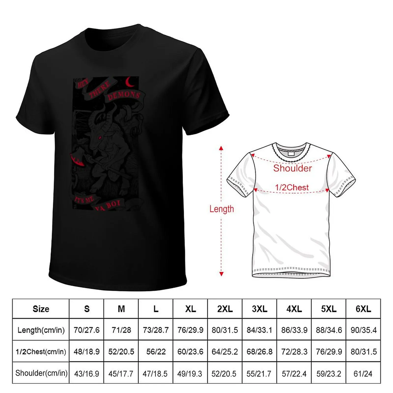 Hey There Demons - Goatman T-Shirt vintage graphic tee man t shirt plain vintage anime shirt outfits for men