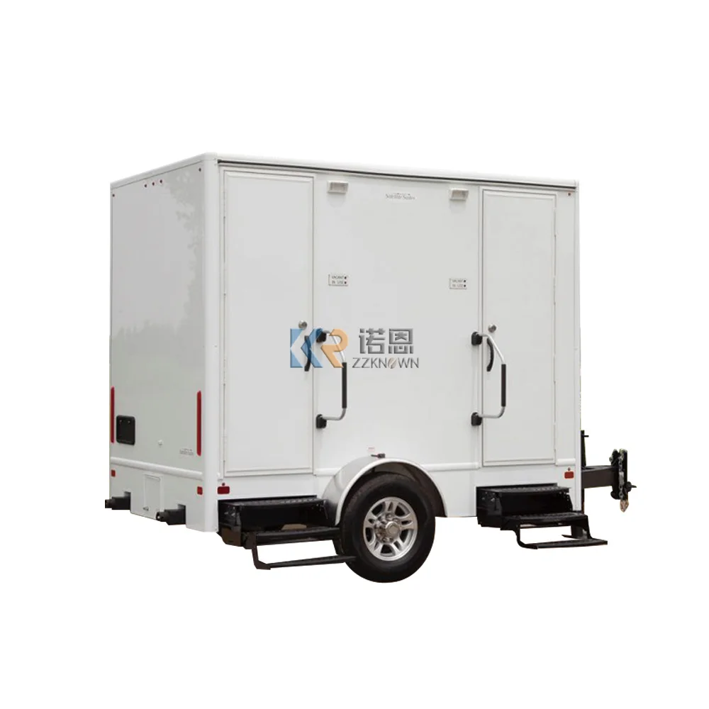 Custom Toilet Trailer Portable Fournitures Restroom Mobile Toilets Outdoor Portable Bathroom Various Application Scenarios