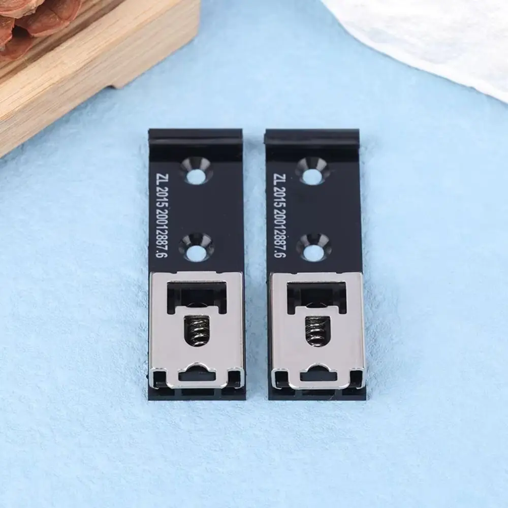 Durable 35mm DIN Rail Clamp U Shaped ABS Rail Buckle DIN Rail Fasten Clip For Relay Mounting