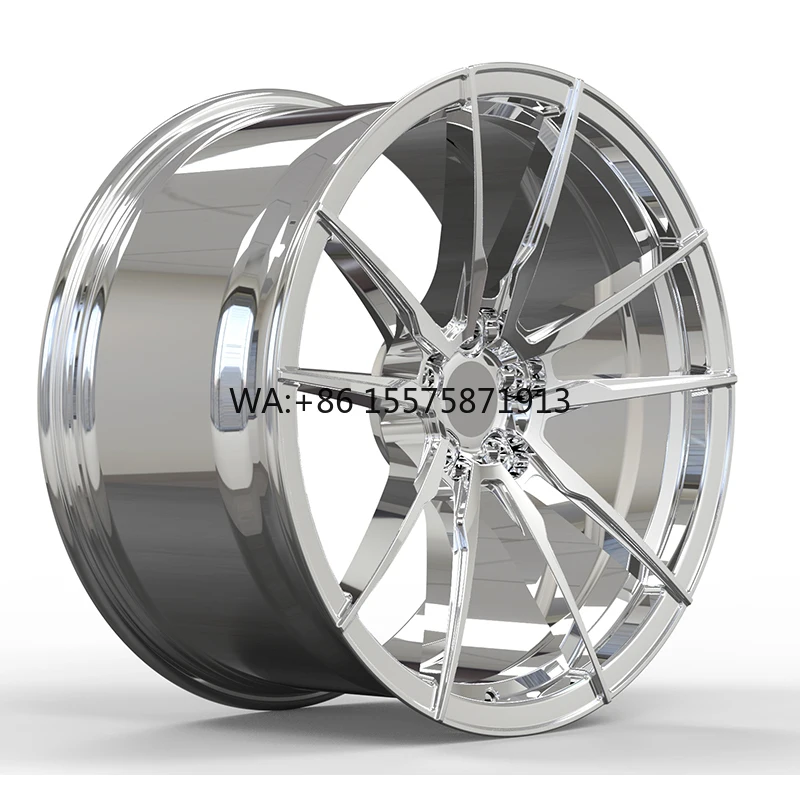 

Custom Electroplate Finish 18-26 Inch Racing Car Wheels Deep Dish Forged 5*130 Rims with Polished Lip