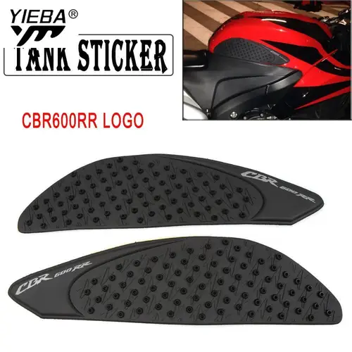 Para Honda CBR600RR CBR 600 RR 2007 2008 2009 2010 2011 2012 Protector de almohadilla de depósito pegatina calcomanía Gas rodilla agarre almohadilla de tracción lateral