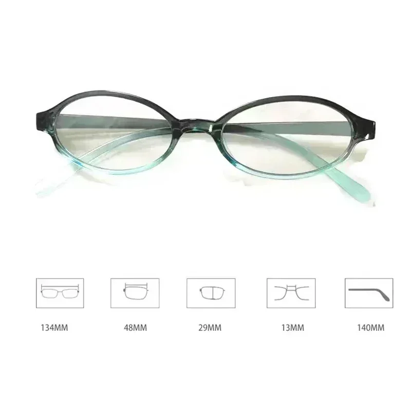 Spicy Girl Style Photosensitive Color Changing Myopia Lens Fashion Ultra Light Small Frame Eyewear Anti Blue Light Eyeglasses