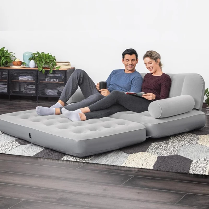 Sofa tiup murah, Sofa malas minimalis Nordik Modern luar ruangan, furnitur halaman belakang