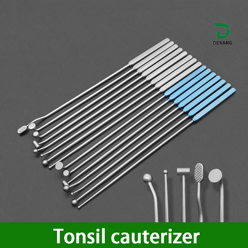 Tonsil Cauterizing Device For Treating Swollen And Enlarged Throat Tissues