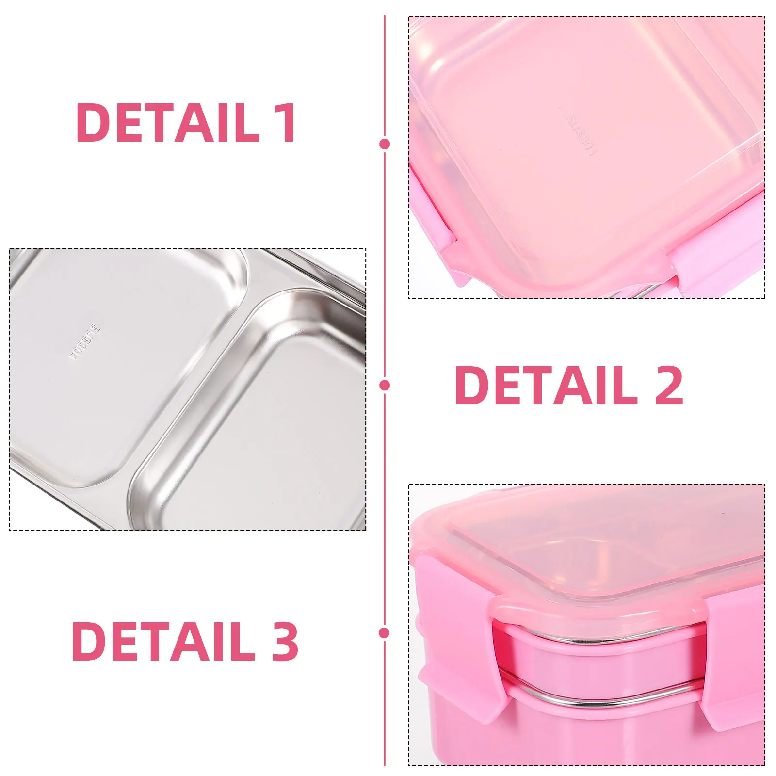 

Insulated Lunch Box Food Carrier Student Stainless Steel PP Material Healthy Safe Heat Resistance Non Crack Kitchen