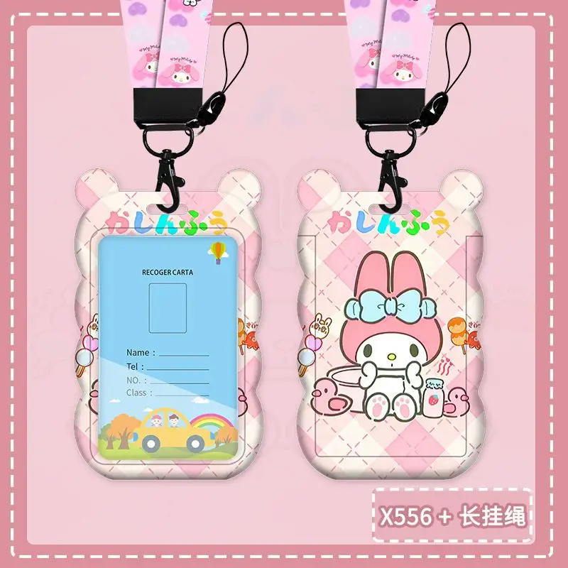 Smycz Kawaii Sanrio do klawiszy urocza melodia paski do telefonu karta legitymizowa siłownia pokrowiec na karty brelok do kluczy paski na szyję