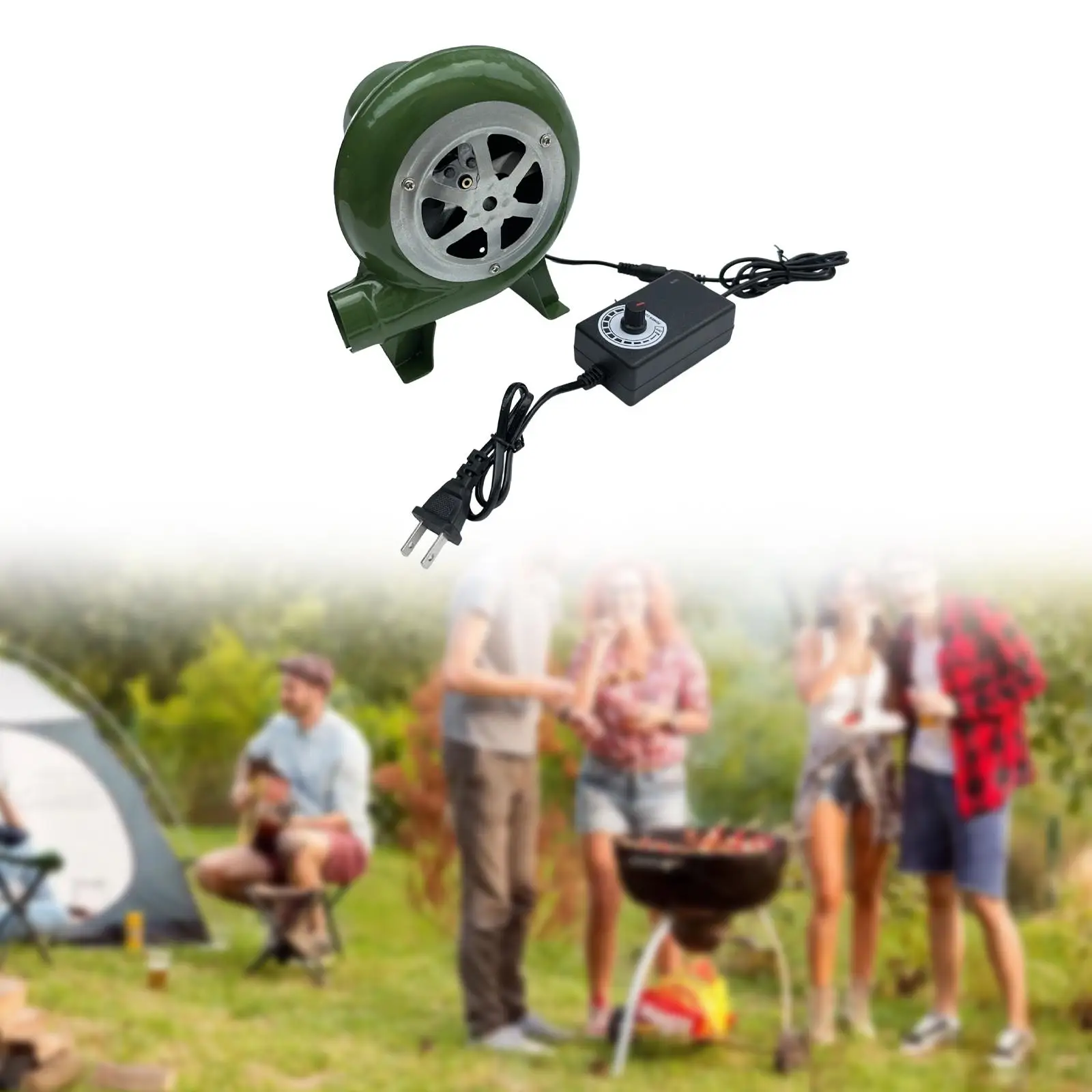 

Electric Blower Fan US 110V Plug with Speed Adapter for Small Stoves Sturdy