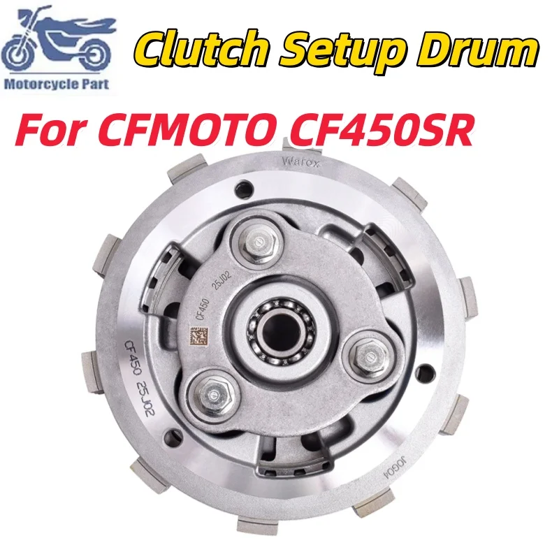 Motorcycle Sliding Clutch For CFMOTO CF450SR CF 450SR Complete Slipping Clutch Setup Drum Assy Bakelite Sheets Steel Plates Kit