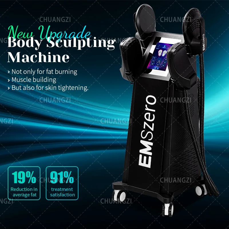 Máquina profissional emszero neo ems corpo magro estimulação muscular perder peso ultra esculpir terapia 5 alça pélvica