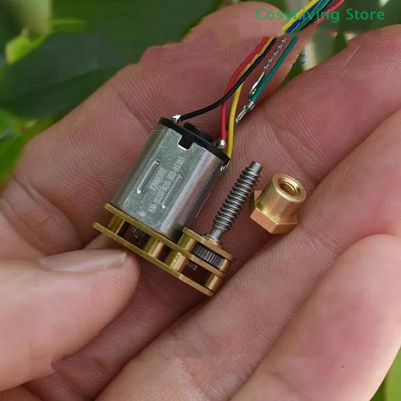 مايكرو N20 كامل محرك تروس معدني تيار مستمر 3 فولت 3.7 فولت برغي رمح لتقوم بها بنفسك قفل الجوز تتحرك لأعلى لأتمتة المنزل