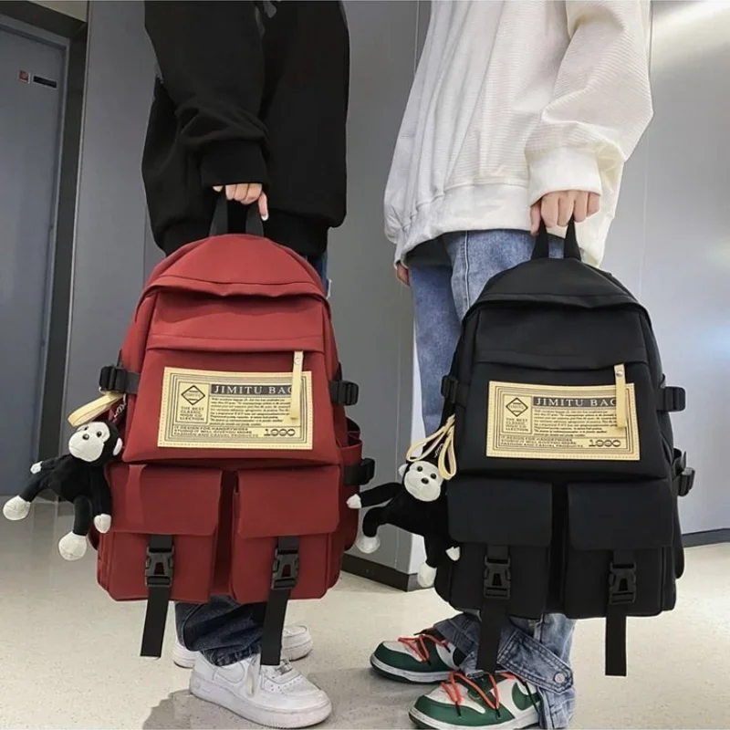 New Schoolbag Female College Students High Middle School Students Travel Waterproof Backpack Fashion Male Large Capacity Boy Bag