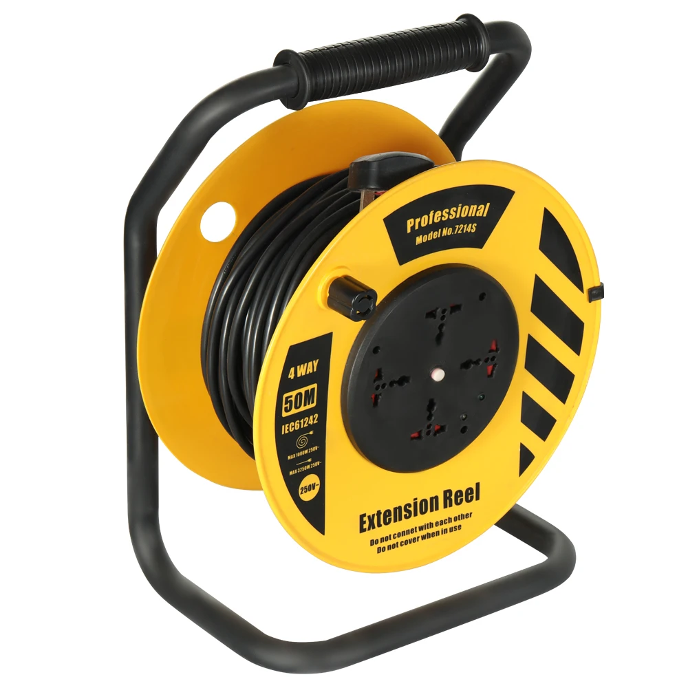 الاتحاد الأوروبي المملكة المتحدة العالمي كابل نحاسي بكرة تمديد الحبل مع 4 مآخذ BS ذكر IEC أنثى 3250 واط 13A المتاحة 20 متر 30 متر 50 متر الإصدارات #3