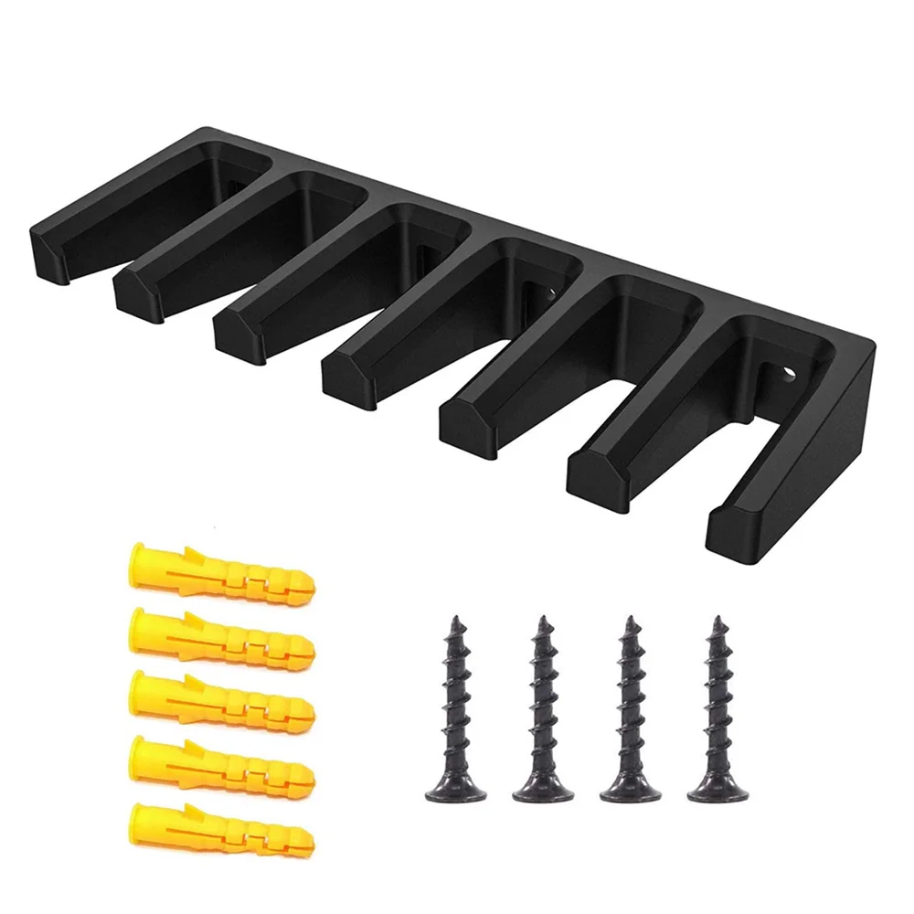 6-Slot Wall Mount Magazine Rack for AR-15 PMAG Hang Rack ABS Mag Stand Bracket for Airsoft Rifle Magazines Display Storage