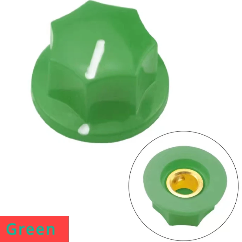 2pcs Bass Plastic Knobs Standard For Jazz Bass New BlackYellow White Red Green  And so on Guitar Strings button