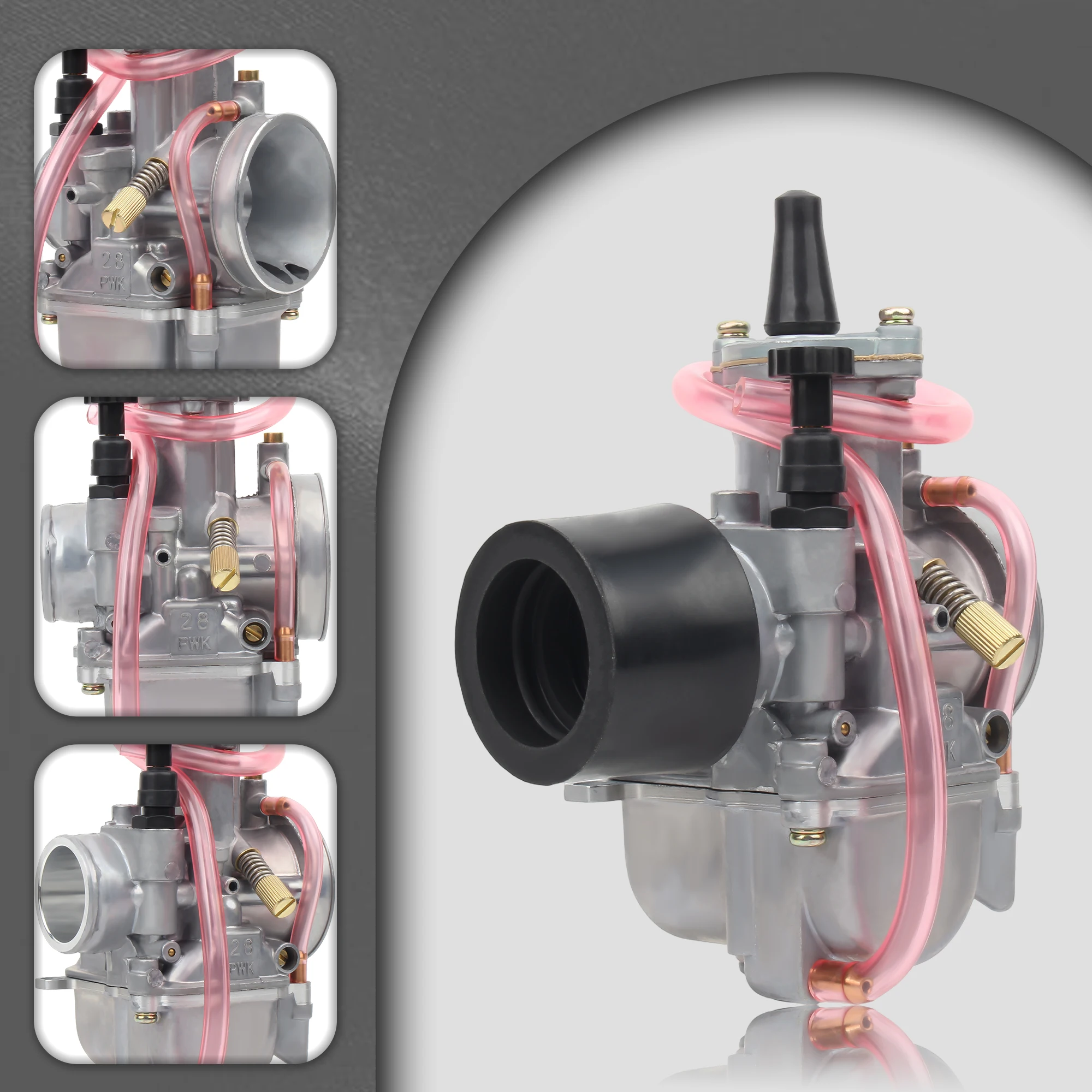 Motorcycle Universal 21 24 26 28 30 32 34mm Carburetor For KOSO PWK 125 300cc 2 4 Stroke Dirt Bike  Motocross Accessories
