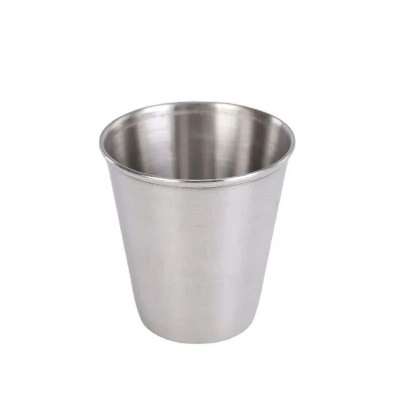 4Pcs 70ml Outdoor Practical Travel Stainless Steel Cups Mini Set Glasses For Whisky Wine With Case Portable Drinkware