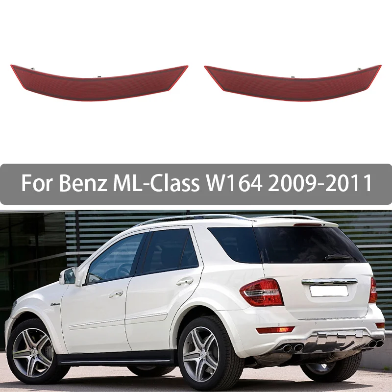

Reflective Strips For Mercedes Benz ML-Class W164 2009 2010 2011 Car Rear Bumper Reflector Red Lens Warning Strip 1648200374