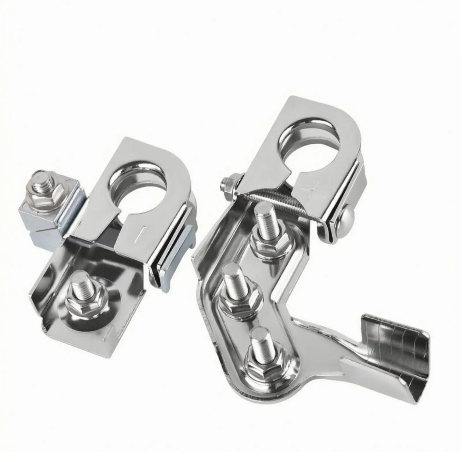 Battery Clamp Silver-Plated for Vehicle Maintenance, Under-Hood Use
