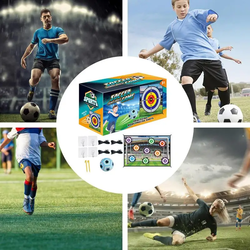 مجموعة ألعاب كرة القدم للأطفال، ألعاب كرة القدم مع كرات المدرب، مجموعة ألعاب أهداف الفانيلا القابلة للطي، لعبة عائلية رياضية